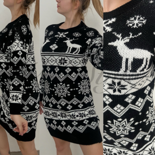 Svetrové šaty Christmas