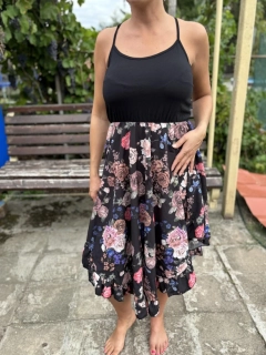 Dámské šaty na ramínka Flowy